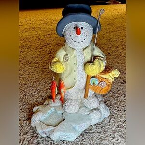 Reel Snowman by Russ. Great for the ice fisher person in your life!🎣
